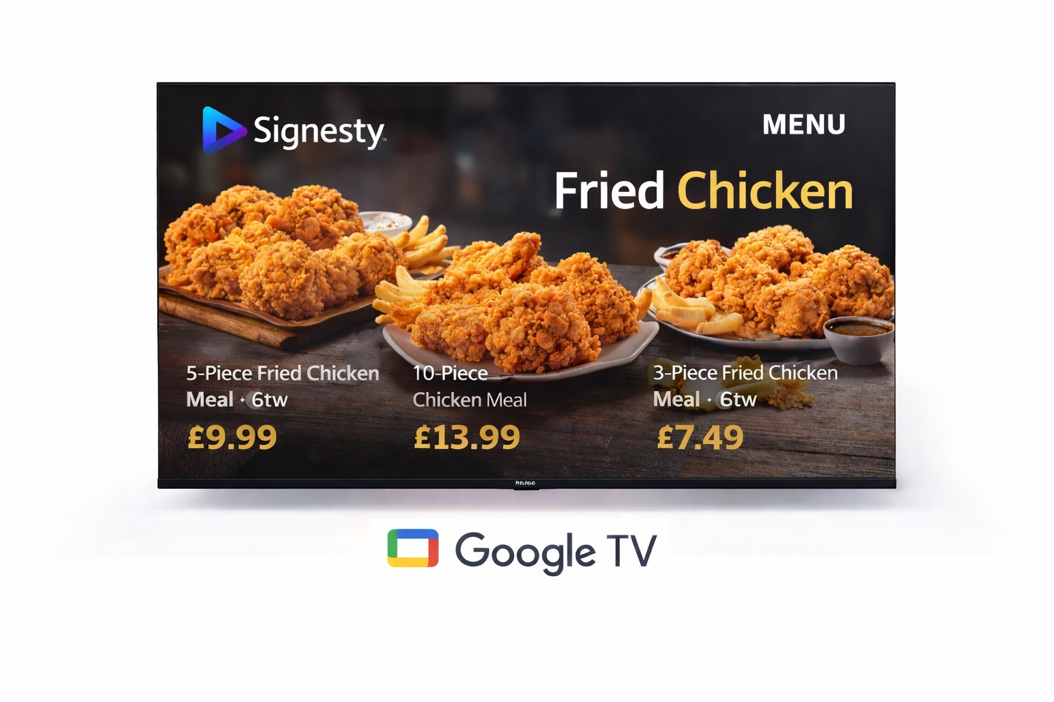 Signesty running on Google TV